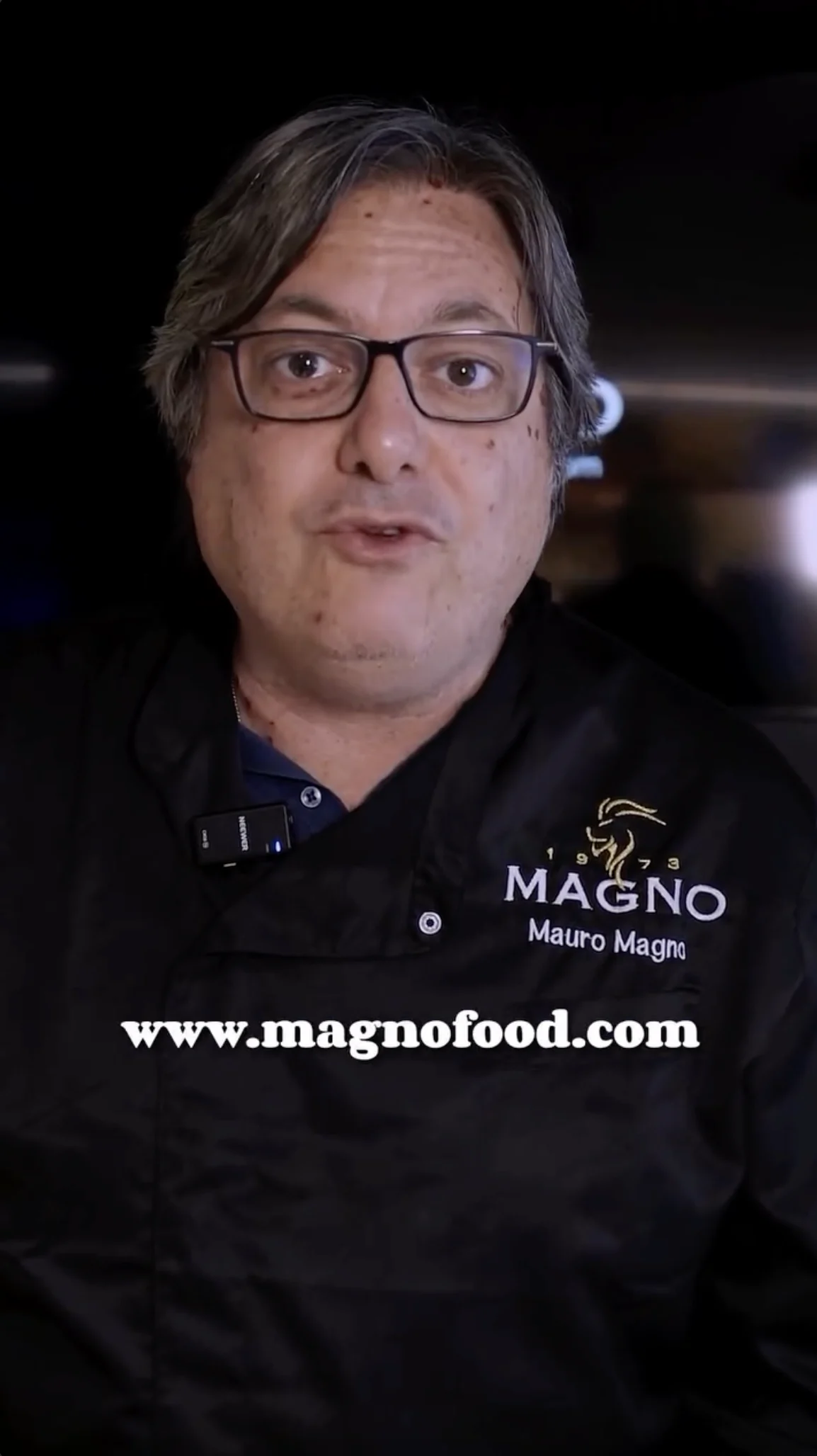 Mauro Magno durante una video-ricetta
