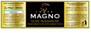 OLIVE TAGGIASCHE denocciolate in olio extra vergine di oliva (580g) - immagine 2