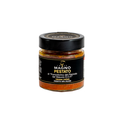 Pestato di Pomodorini del Piennolo del Vesuvio DOP essiccati da 200g.  -  Magno'S choice