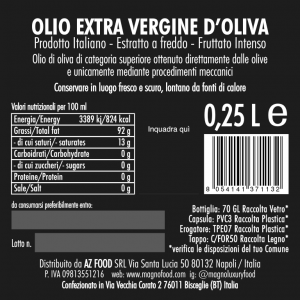 Olio Extra Vergine d'Oliva Fruttato Intenso (Coratina) 250 ml - immagine 4