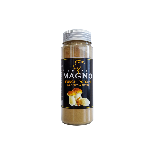 Farina di funghi porcini secchi macinati a pietra