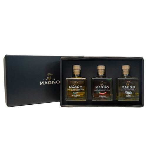 Tris di degustazione olii aromatizzati