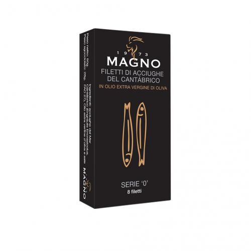 Filetti di Acciughe del Cantábrico in olio extra vergine d’oliva 100% Italiano - SERIE SILVER “0” 50g
