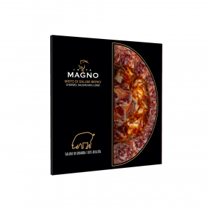 Misto di salumi 100%  iberici Pata Negra (Chorizo, Salchichon, Lombata). Piatto di 100 g