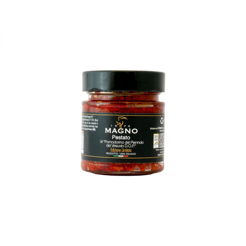 Pestato di Pomodorini del Piennolo del Vesuvio DOP essiccati da 200g.  -  Magno'S choice