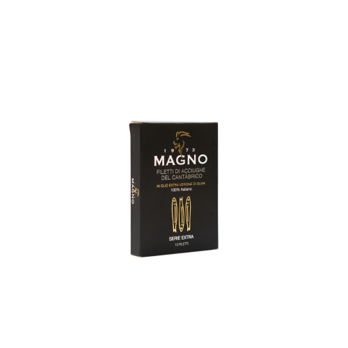 Filetti di Acciughe del Cantábrico in olio extra vergine d’oliva 100% Italiano - SERIE EXTRA 74g  13 filetti