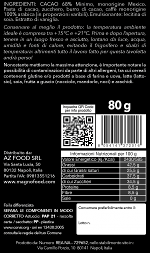 CIOCCOLATO FONDENTE CON GRANI DI CAFFE' DI NAPOLI - immagine 7