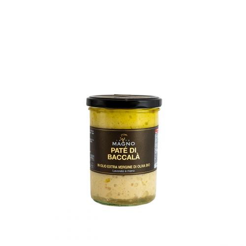 Paté di Baccalà in Olio Extra Vergine di Oliva biologico 400 g.