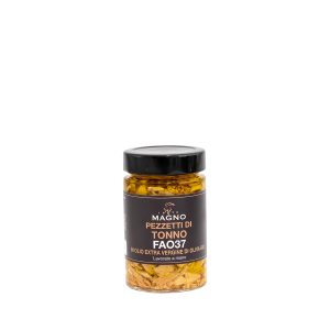 Pezzetti di Tonno FAO37 in Olio Extra Vergine di Oliva biologico 200g.
