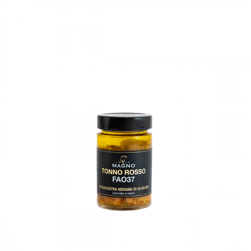 Tonno Rosso FAO37 in Olio Extra Vergine di Oliva biologico 200g.