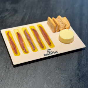Piatto da Degustazione in Corian® per Acciughe del Cantabrico – Design esclusivo Magno 1973 - immagine 4
