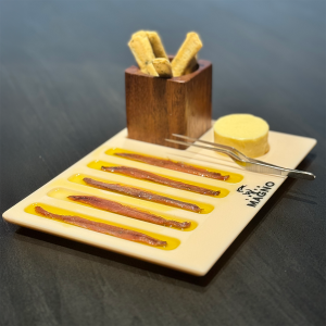 Piatto da Degustazione in Corian® per Acciughe del Cantabrico – Design esclusivo Magno 1973 - immagine 3